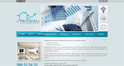 Desktop Screenshot of pro-sigma.pl